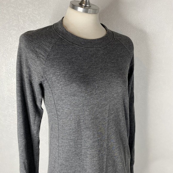 Theory Sz S Gray Knit Crew Neck Tunic - Picture 3 of 8